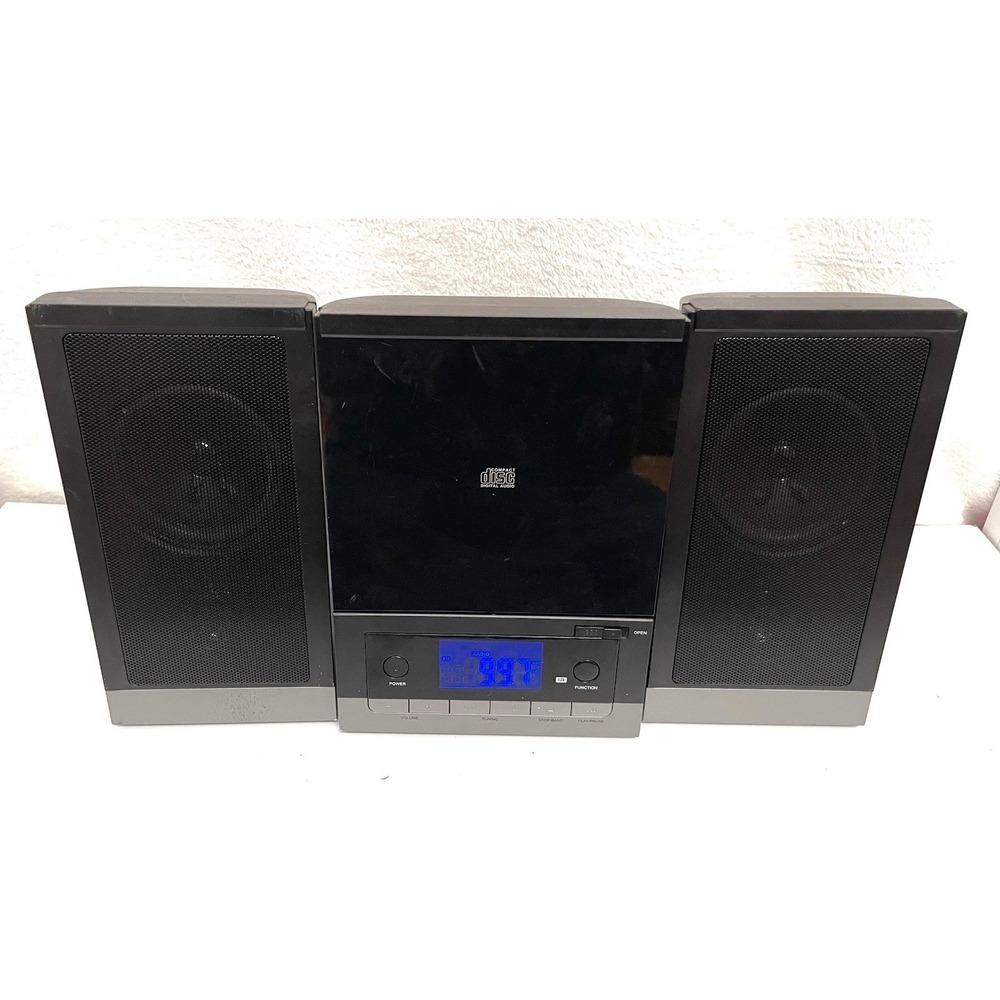 ONN ONB15AV203 CD Player Stereo AM/FM Radio Aux Headphone Jack Black/Silver